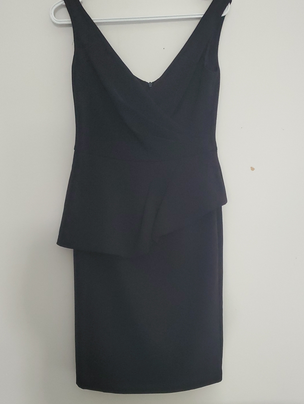 Lauren Black Peplum Cocktail Dress